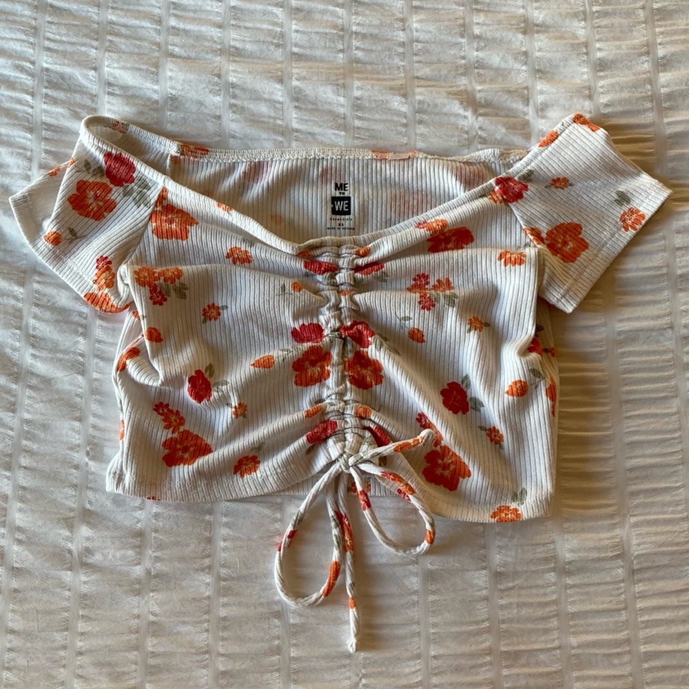 Pacsun cropped floral top - Picture 1 of 3